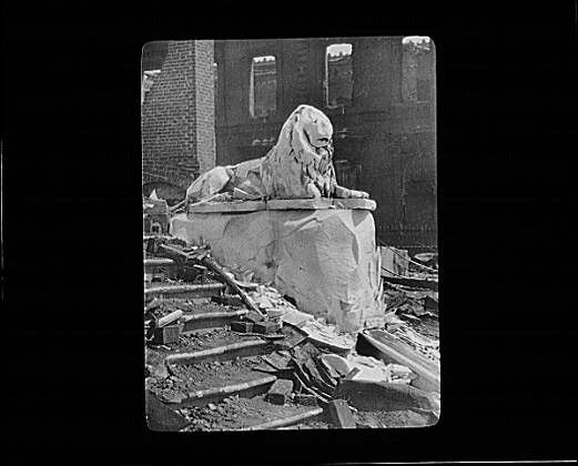 Aftermath,San Francisco earthquake,fire,damage,California,CA,Arnold Genthe,1906
