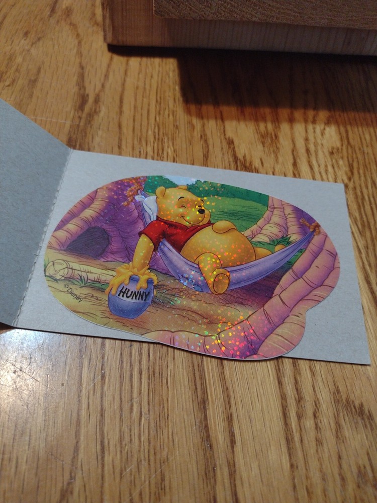 Vtg. Disney Winnie The Pooh Vending Machine sticker. Series 3. 10 of 12. STS36
