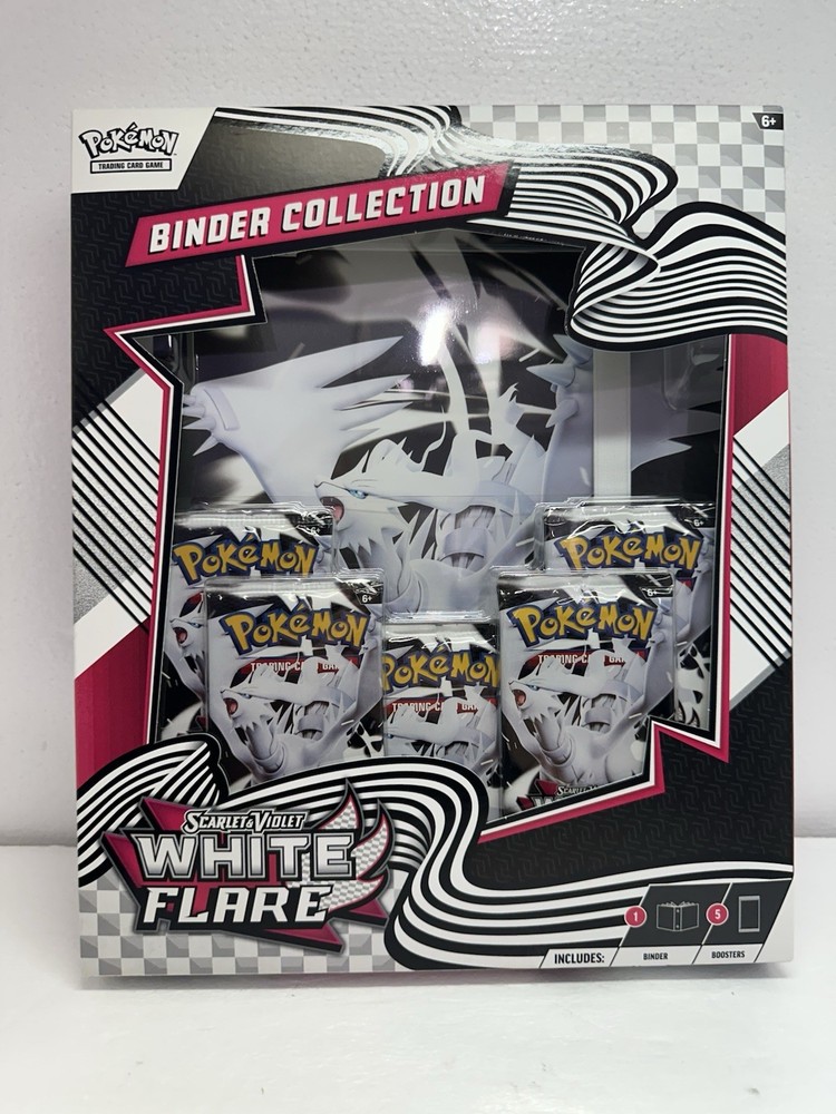 🔥 Pokemon TCG: Scarlet & Violet - WHITE FLARE Binder Collection NEW  FAC SEALED