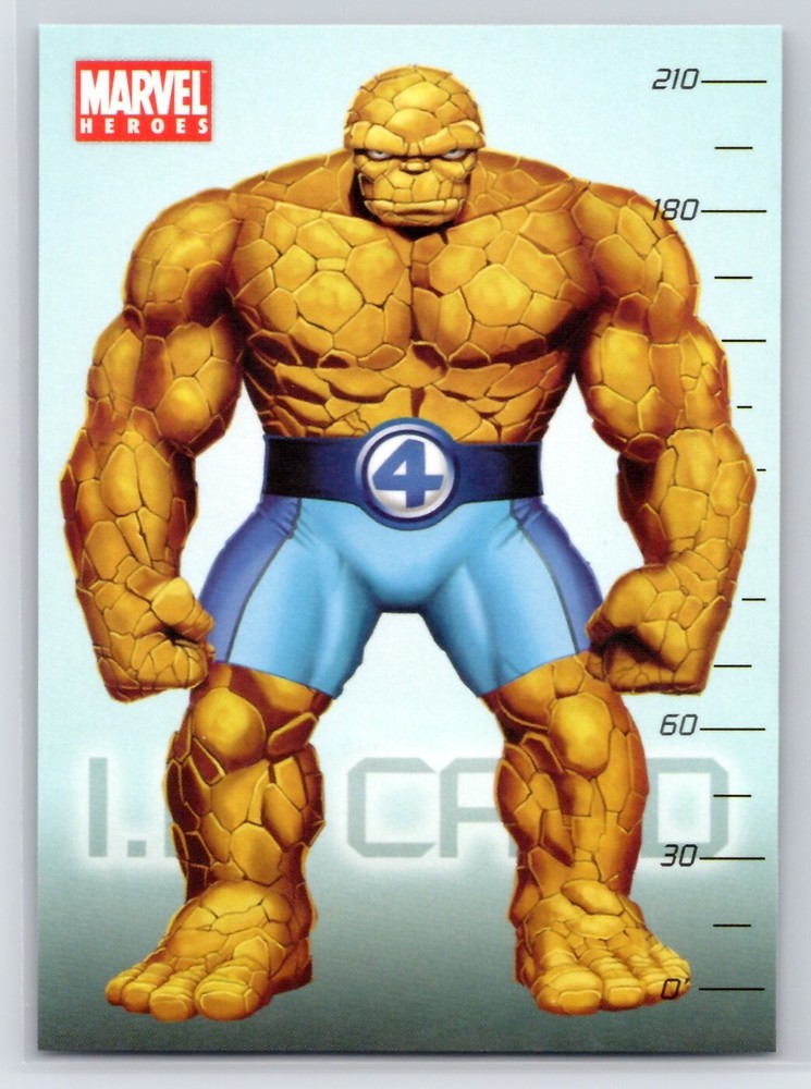 THING 2008 Marvel Heroes Panini Preziosi Collection Sticker #50 *Quantity