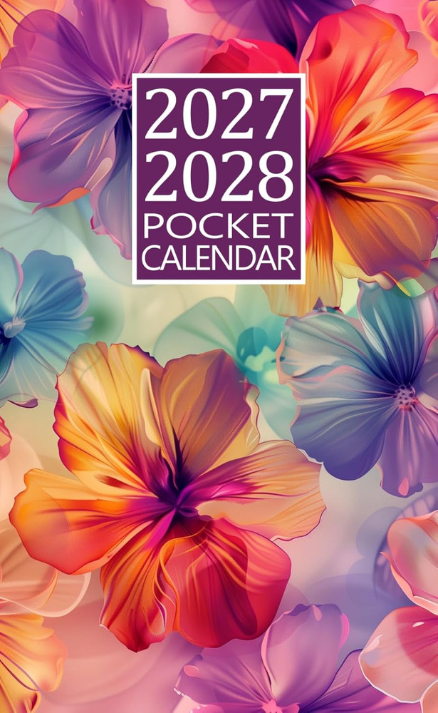 Pocket Calendar 2027-2028: Compact and Portable Two Year Monthly Planner 2027-20