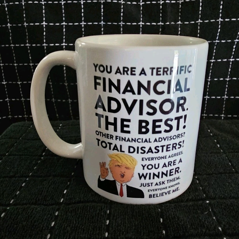 Orca Coatings Finance Humor Novelty Printed Coffee Mug, Ceramic, White Black
