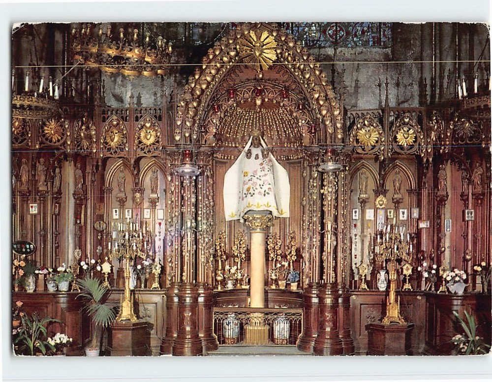 Postcard La Vierge Noire dite du Pilier Cathedrale de Chartres France