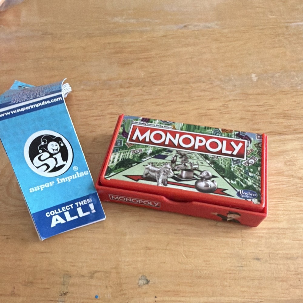 Hasbro Monopoly MINI Board Game 2021 Complete Game Set Red Case 2+ Players 8+