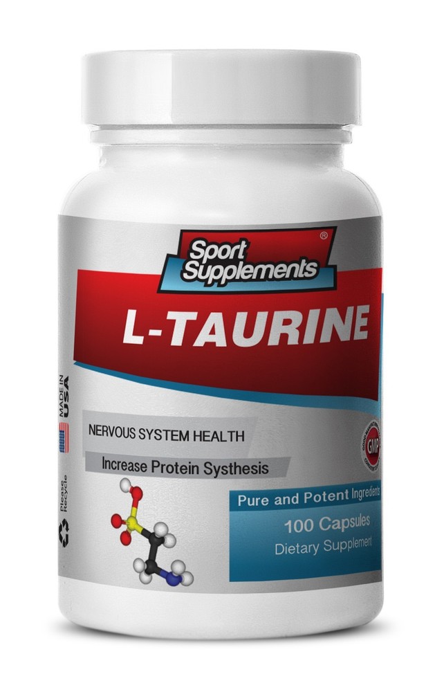 L-Taurine Pure Supplement - L-Taurine 500mg - Bodybuilding Ultimate Capsules 1B