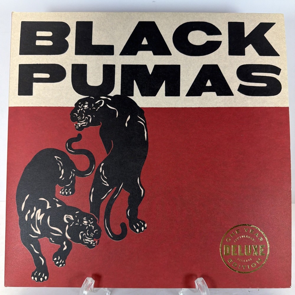 Black Pumas Vinyl Black Pumas Deluxe Edition One Year Release Gold And Black