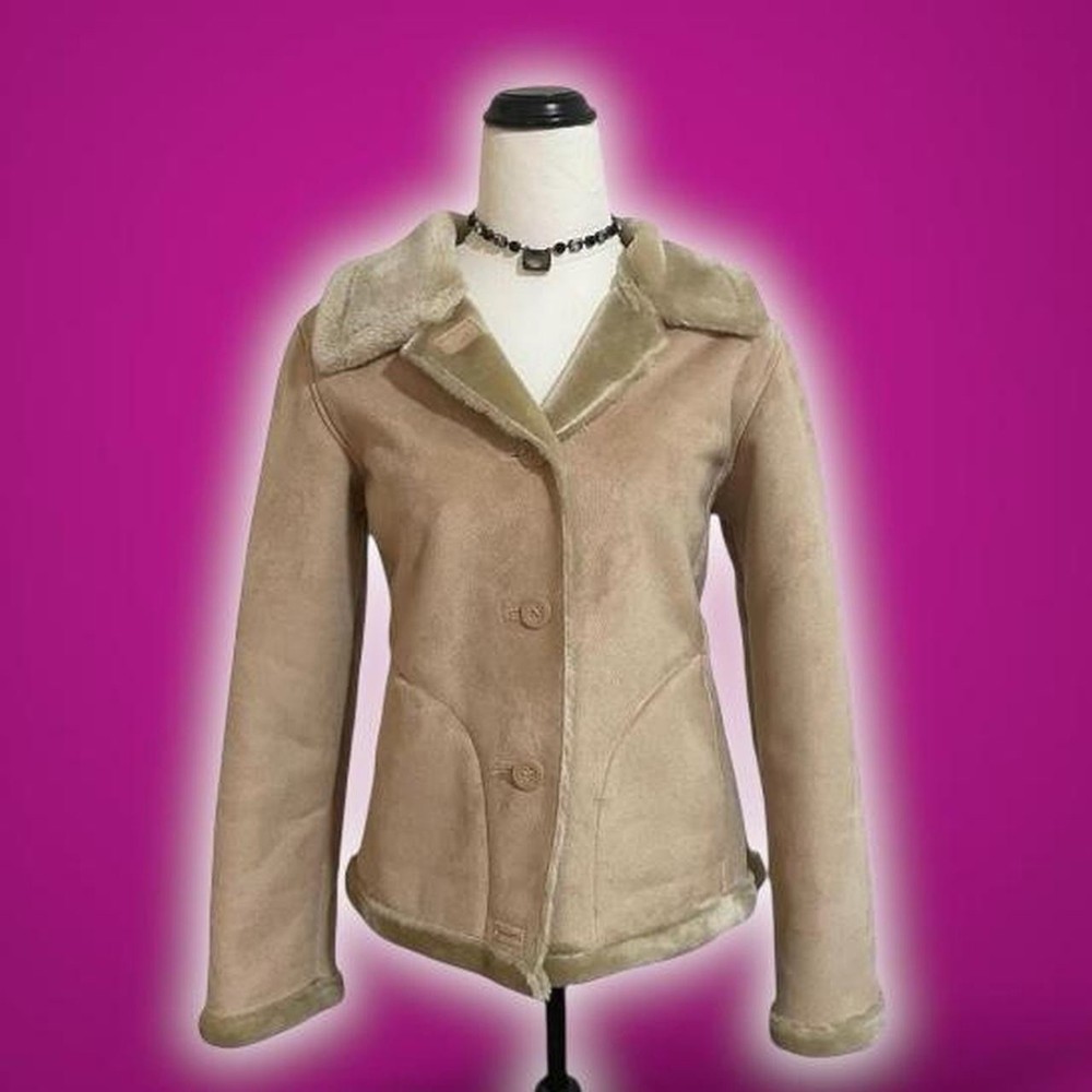Tan Brown Faux Fur Winter Coat for Women