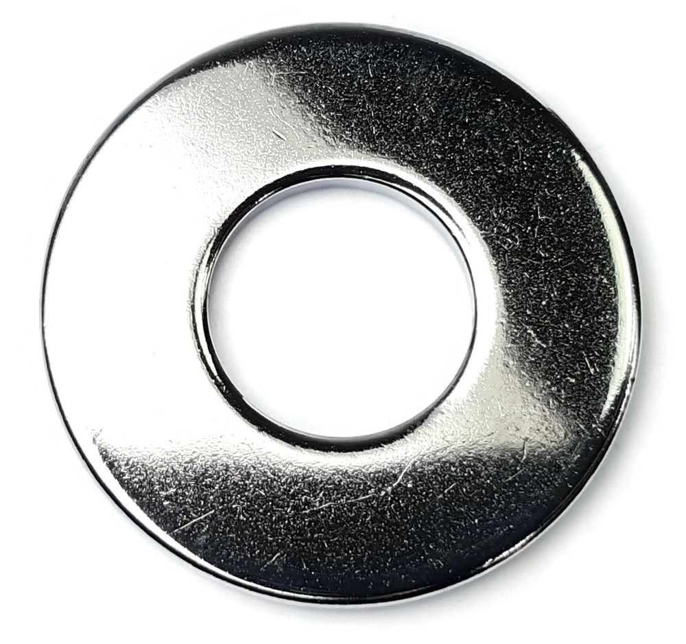 USA Flat Washers Chrome Plated Steel USS Round Washers - Sizes #10 - 1/2