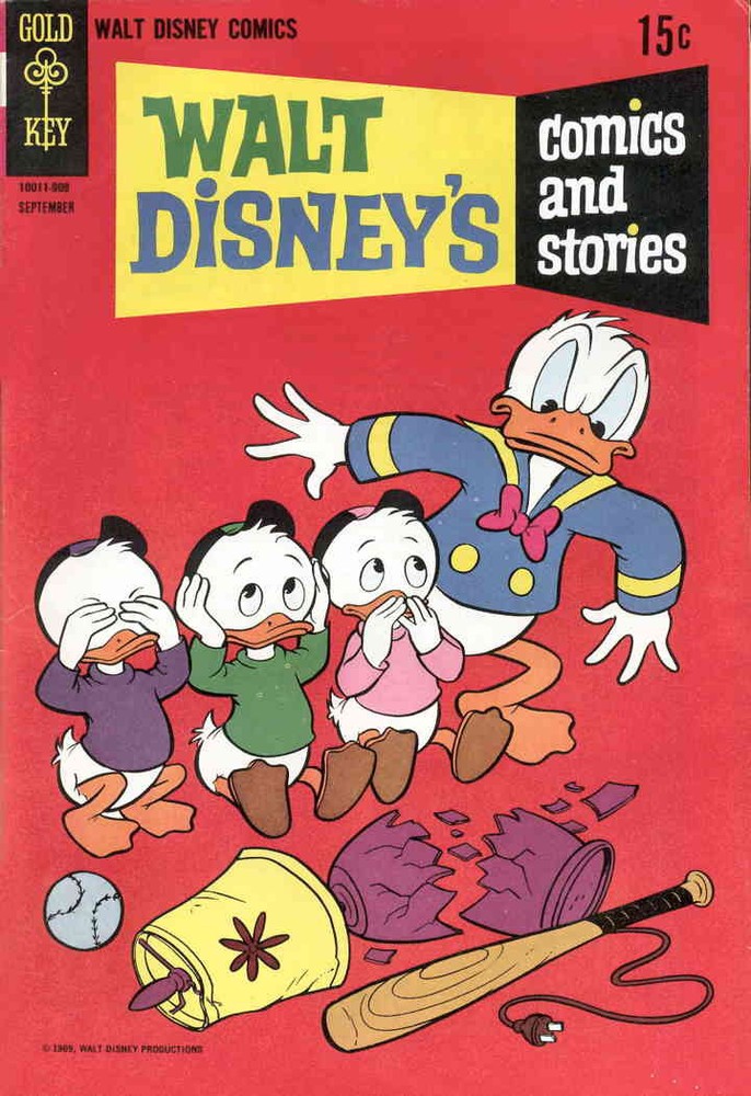 Vintage 1969 Donald Duck Comic - Walt Disney's Comics and Stories #348 FN Gold Key