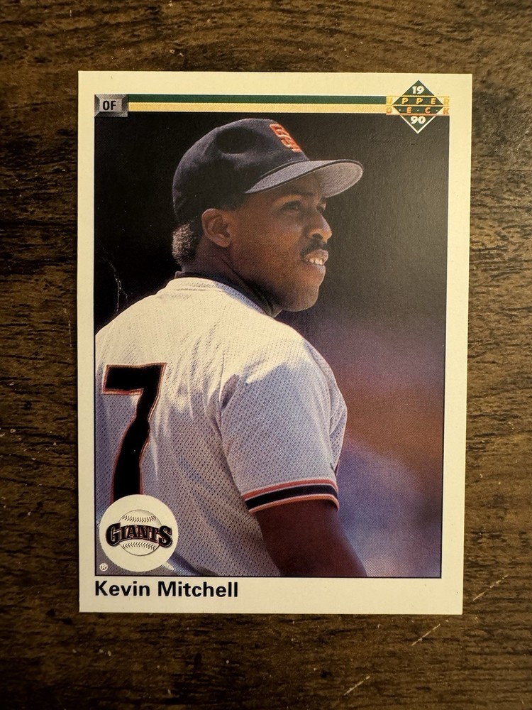 Upper Deck 1990 Kevin Mitchell OF #117 San Francisco Giants Baseball Card