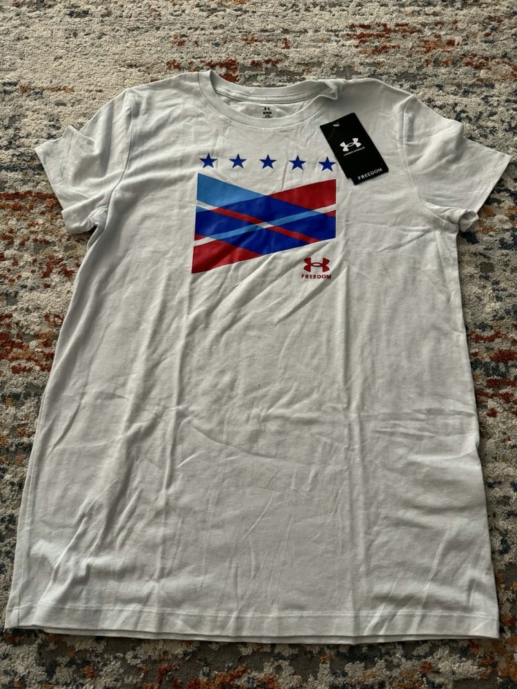 NWT Under Armour Women's Freedom T-Shirt Blue Size M