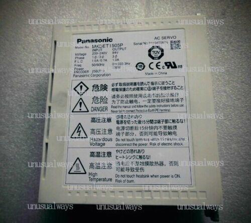 1PCS Used Panasonic Servo Drive MKDET1505P tested