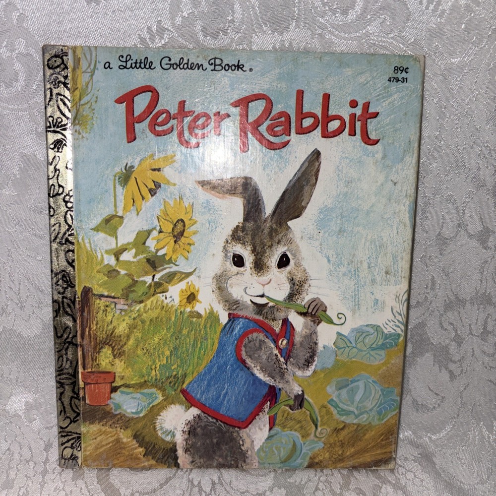 Peter Rabbit Little Golden Book VTG 1970 Beatrix Potter Classic Bunny Story
