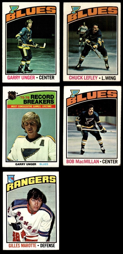 1976-77 Topps St. Louis Blues Near Team Set 4.5 - VG/EX+ 7156404 (7 / 10 cards)