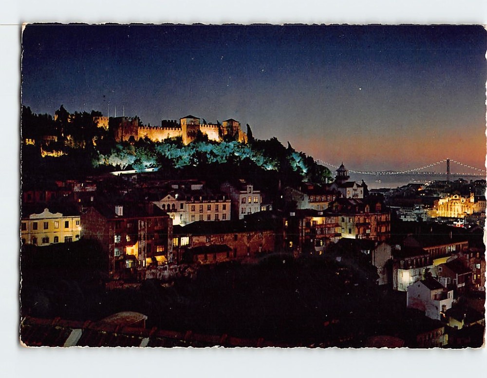 Postcard St. George Castle Lisbon Portugal