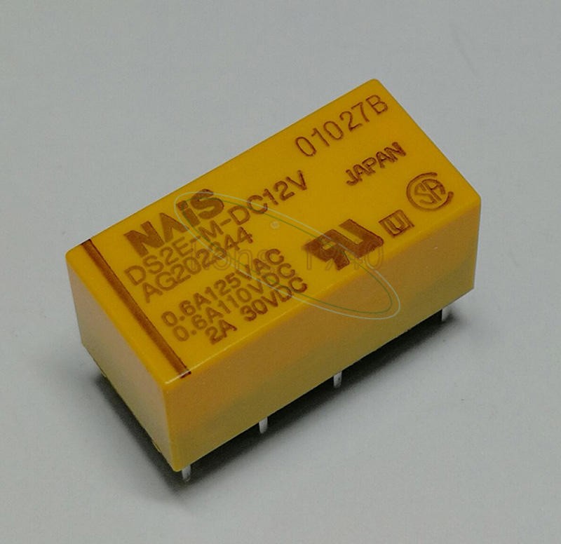 10PCS NAIS DS2E-M-DC12V Power Relay 12VDC 8Pin 0.6A 125VAC New
