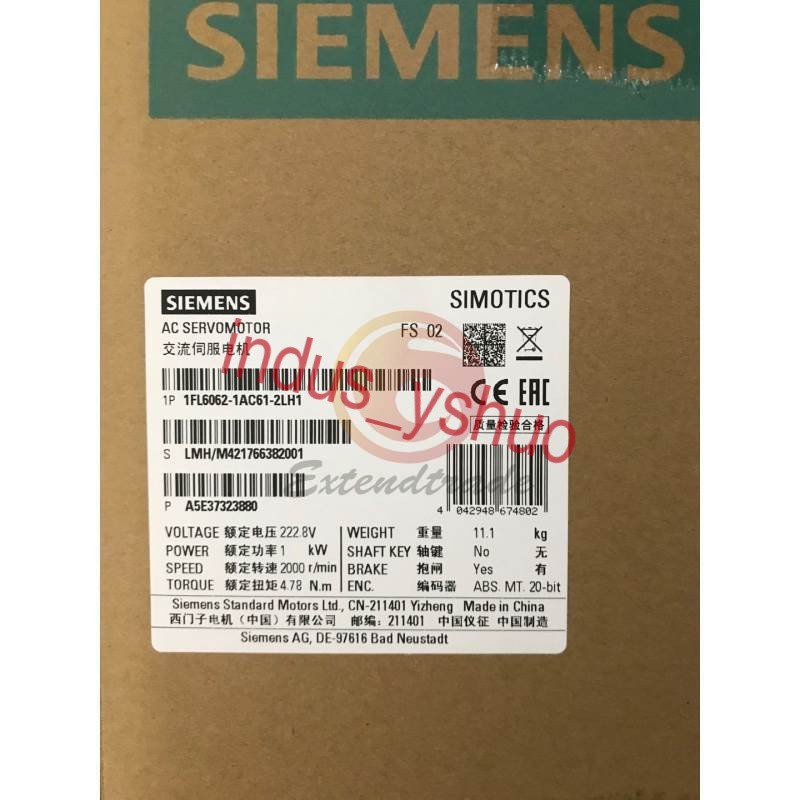 1PC NEW SIEMENS Servo Motor 1FL6062-1AC61-2LH1