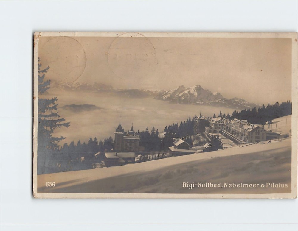 Postcard Rigi Kaltbad Lake Lucerne Switzerland