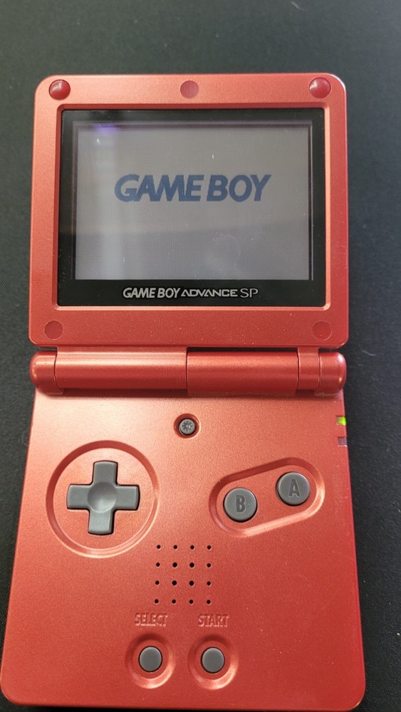 Game Boy Advance SP Flame Red Fire NO Charger
