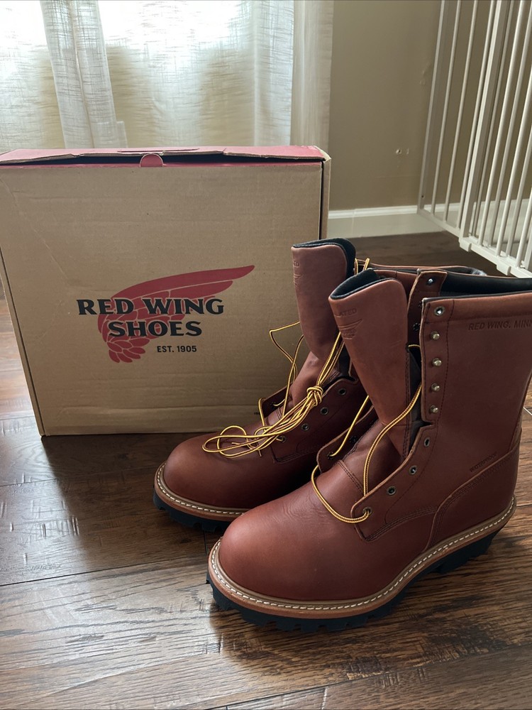 New Red Wings 219 Size 11.5 D Work Boots- Waterproof Insulated
