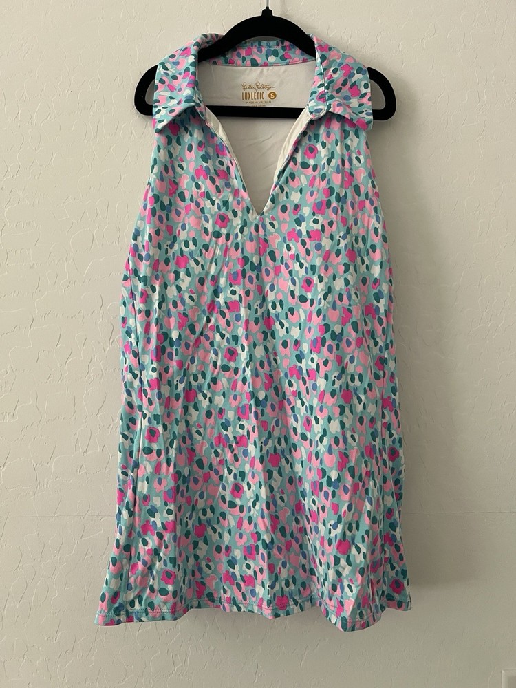 Lilly Pulitzer Luxletic Built in Bra Polo Tank - Small