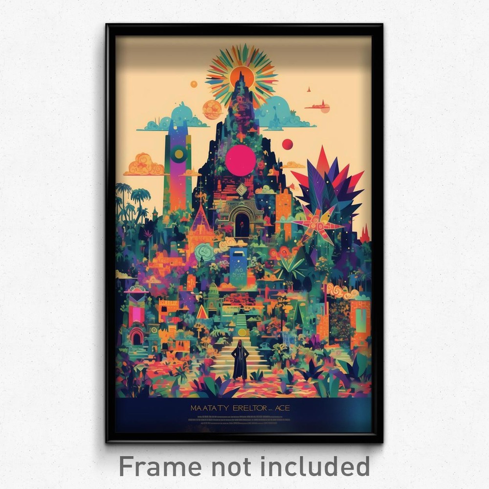 Vintage Mexican Film Poster - Velvety Hermitage Retro Art Print