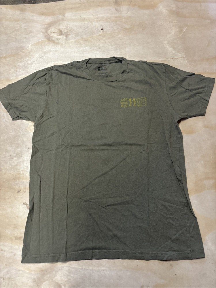 5.11 Tactical Short Sleeve T Shirt Men’s Size Large Green #199