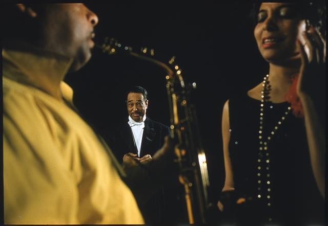 Photo:Duke Ellington 1957 Jazz Portrait Saxophone Musicians Night Club