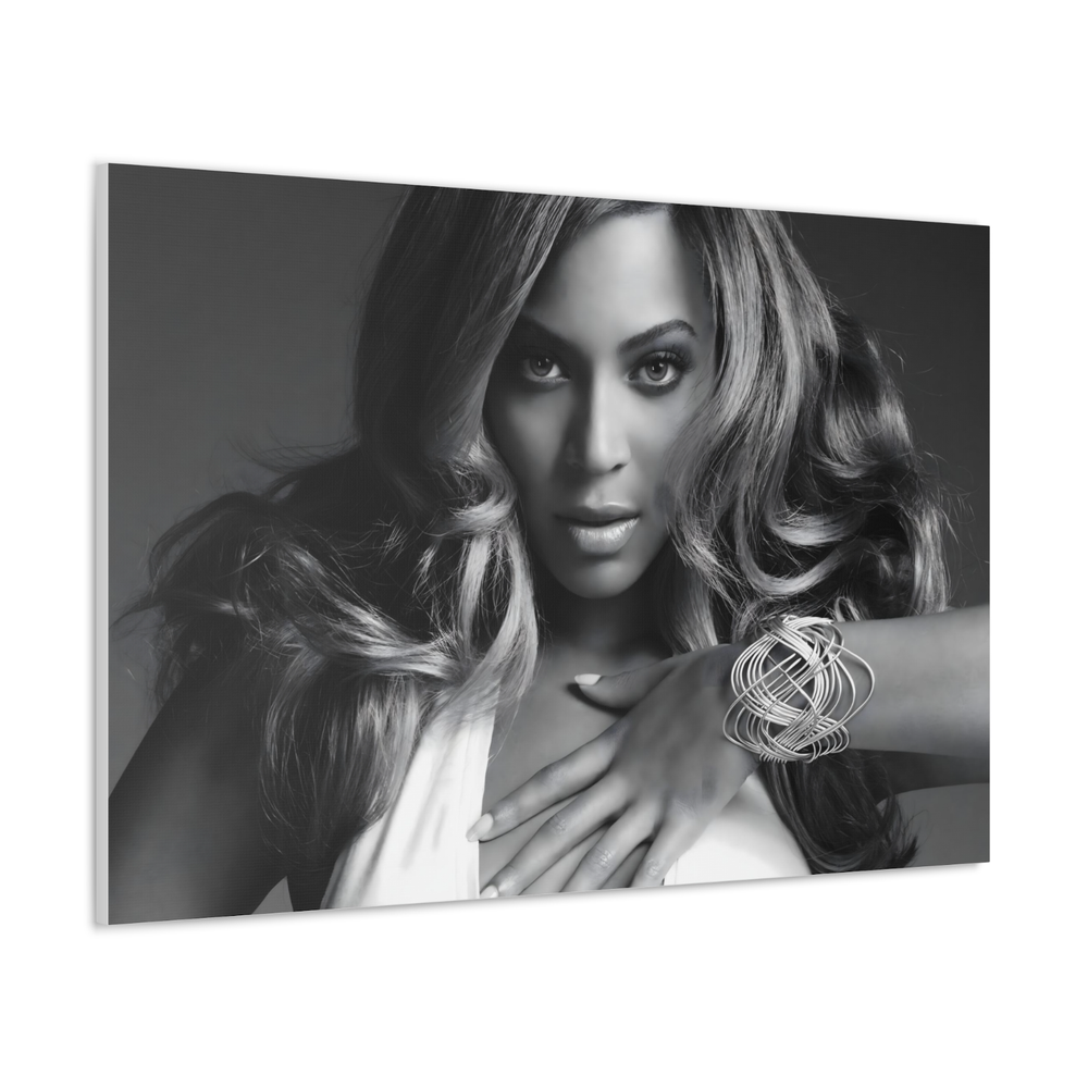 Beyoncé Canvas Black and White Singer Music Queen Bey Wall Art Decor