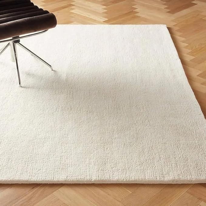 Hand-Tufted Wool Modern Handmade Carpet for Bedroom Wonderfull Color Beige Rug
