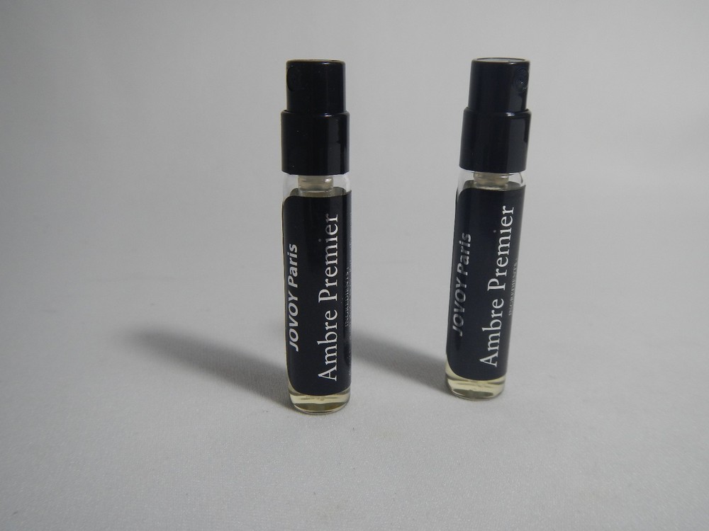 2X Jovoy Ambre Premier Eau De Parfum EDP EDT Lot of TWO Sample Spray Vials