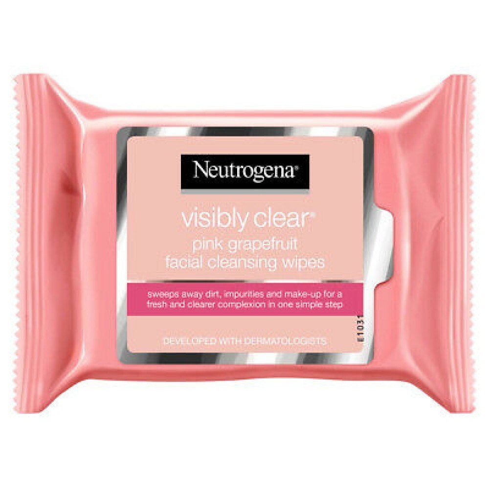 Neutrogena Pink Grapefruit Facial Cleansing Wipes 2-Pack