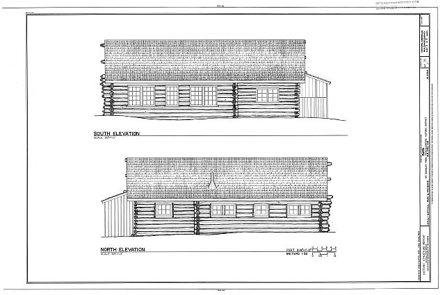 Cantwell Alaska Mount McKinley Headquarters Barn 1930s HABS Elevations