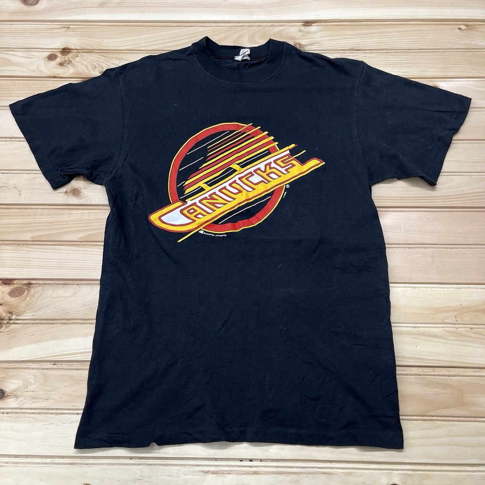 Vintage 90s Vancouver Canucks NHL Hockey Walker #24 Shirt Size Small
