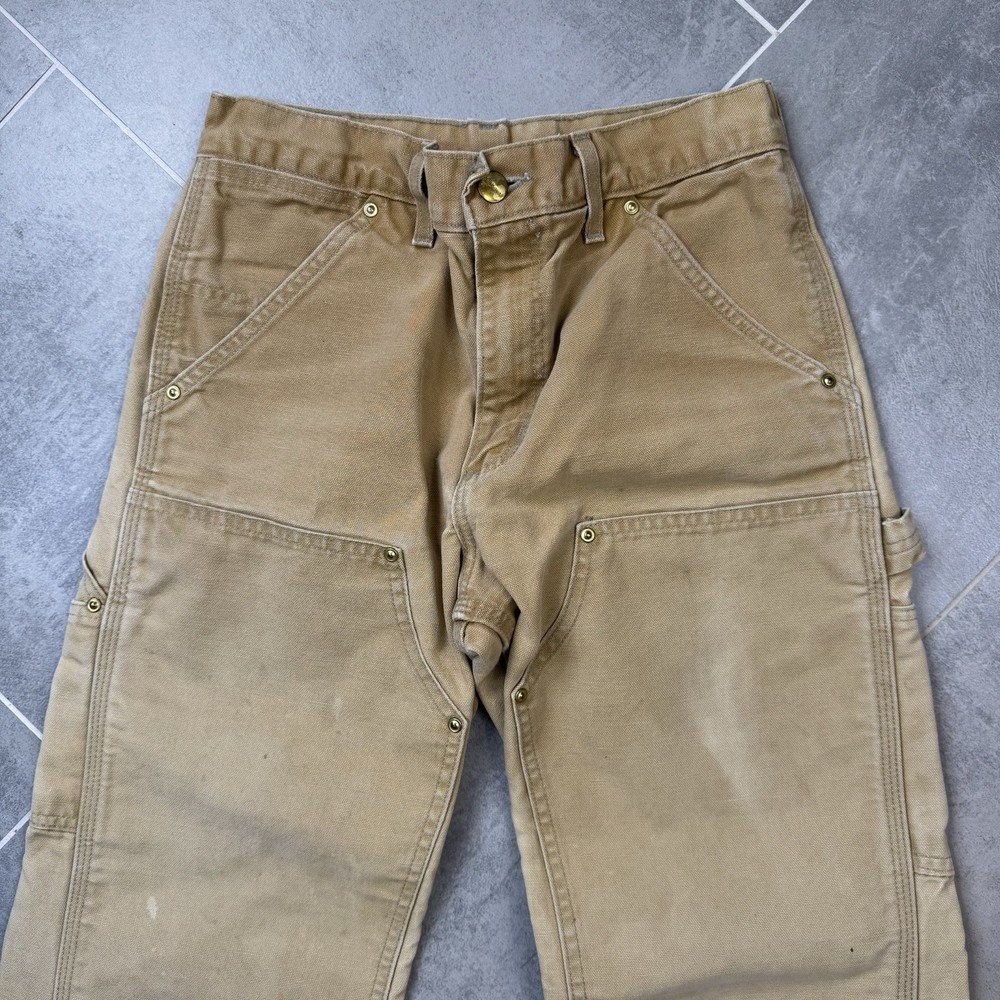 Vintage Carhartt B01 BRN Double Knee Pants 29x30 USA Brown Duck Canvas