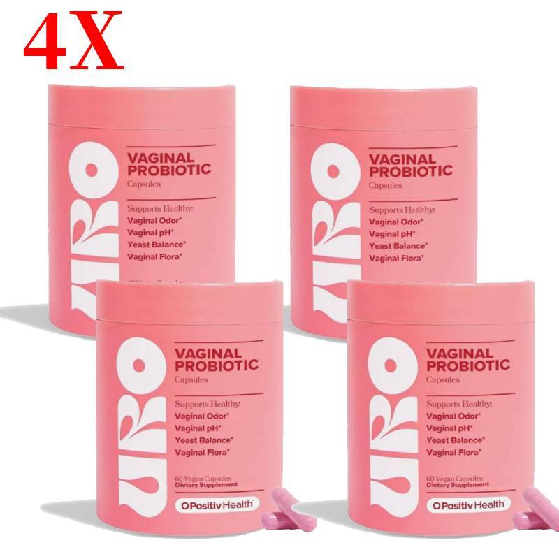 4X -URO Vaginal Probiotics for Women pH Balance with Prebiotics &Lactobacillus