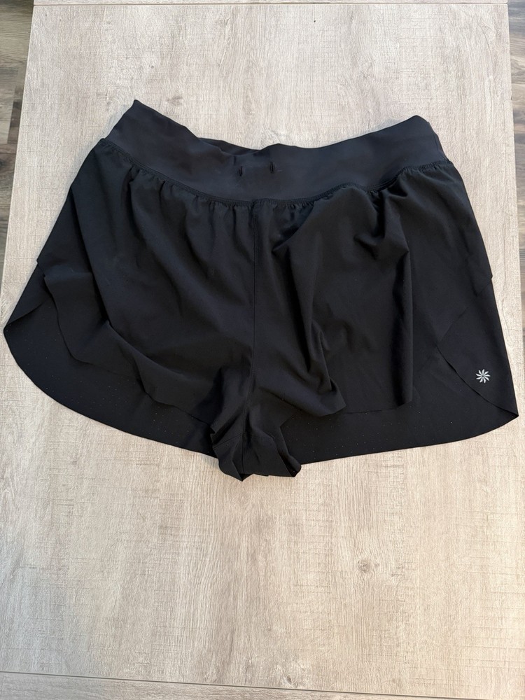 Women’s Athleta Black Glide Performance Run Short Size Large