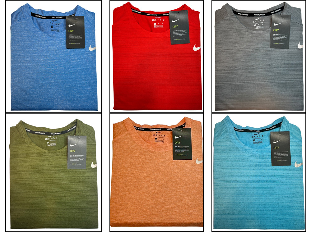 Nike Dri-Fit T-Shirt Athletic for Men Crew Neck Short Sleeve  Work out Tee