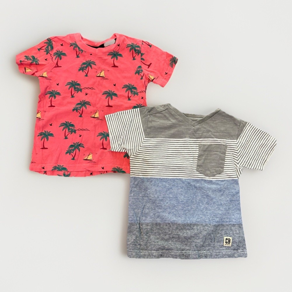 Lot Of Boys Size 4 Tropical Summer Spring T Shirts