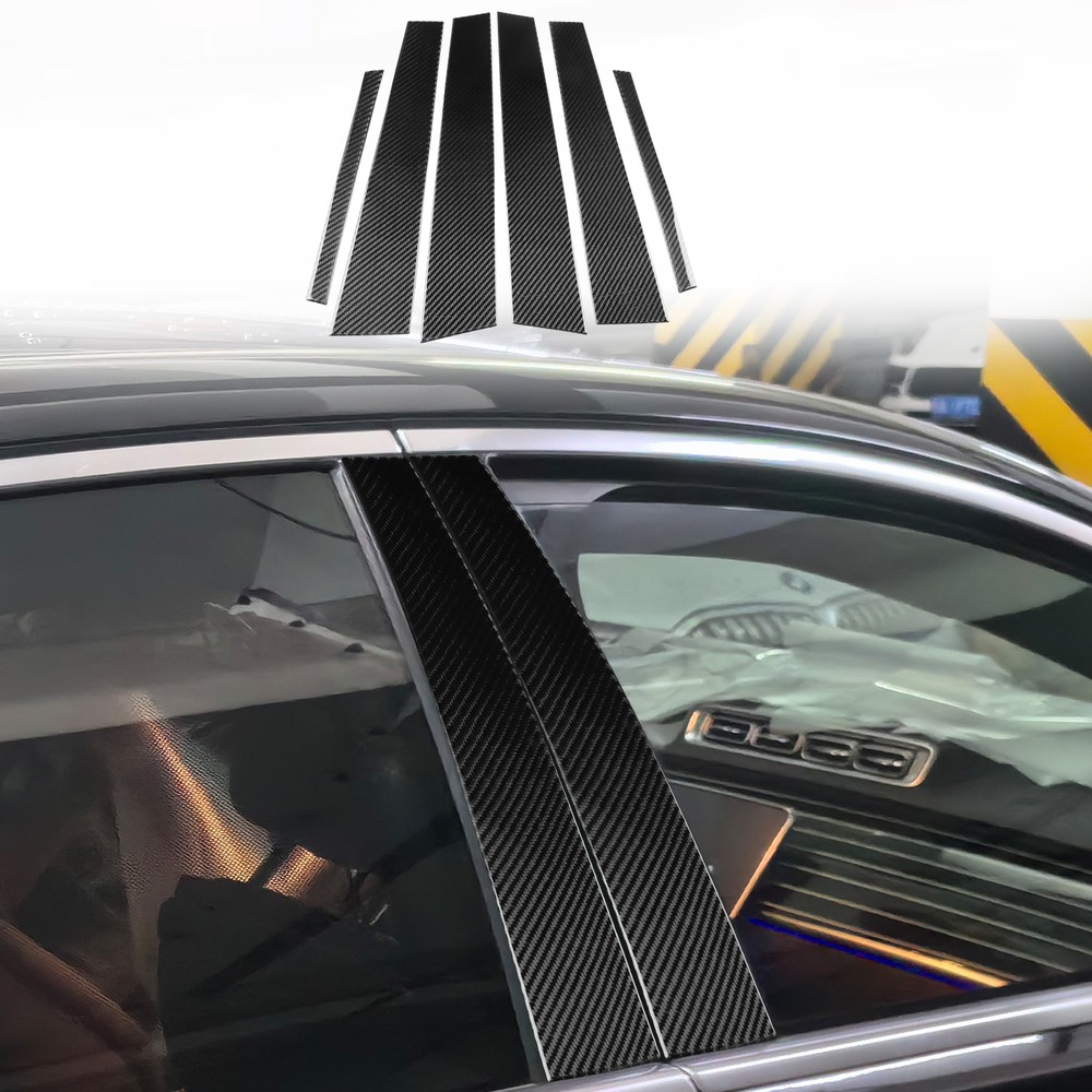 Real Carbon Fiber B-pillar Decoration Trim For Benz Maybach S-Class S400 2021-24