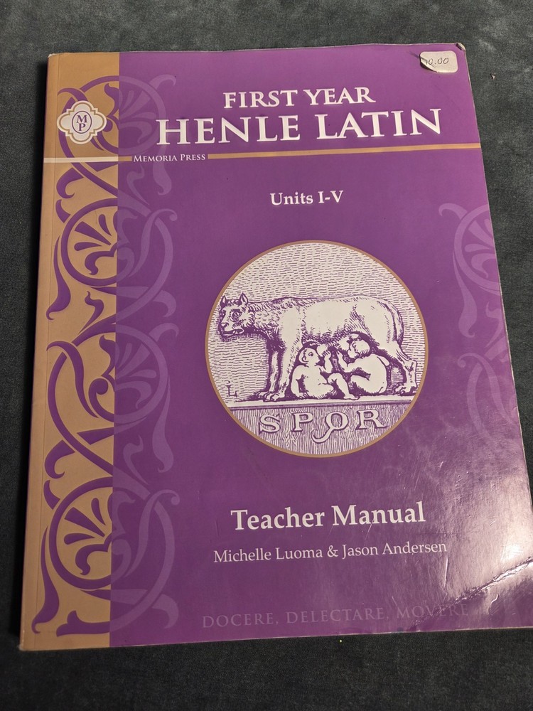 Henle Latin First Year Units I-V Teacher Manual - Memoria Press