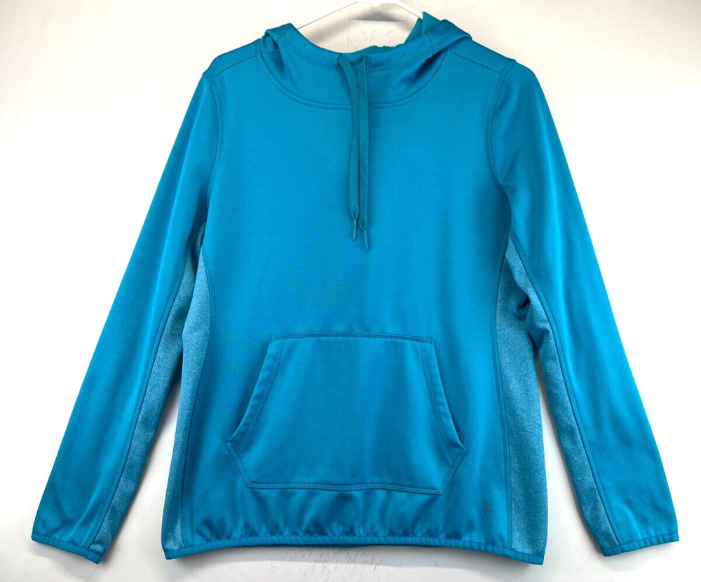 Danskin Now Pullover Hoodie - Womens Size Medium - Aqua Blue (2793)