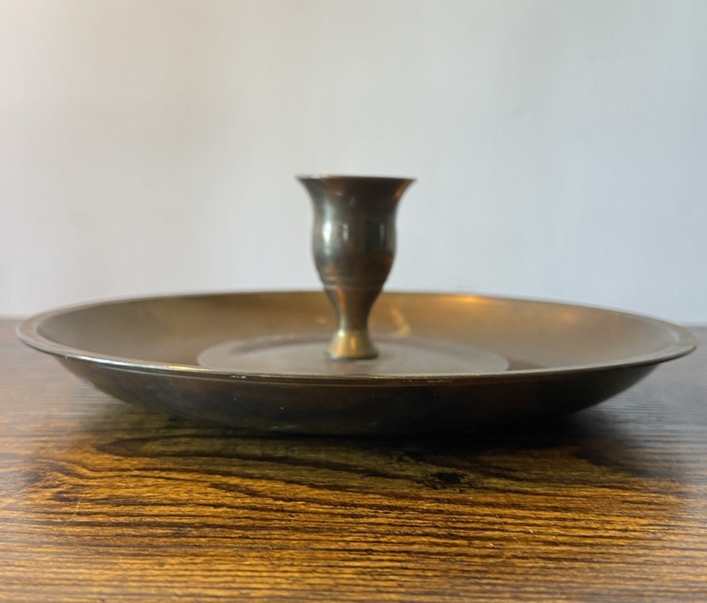 Antique Brass Candlestick Holder