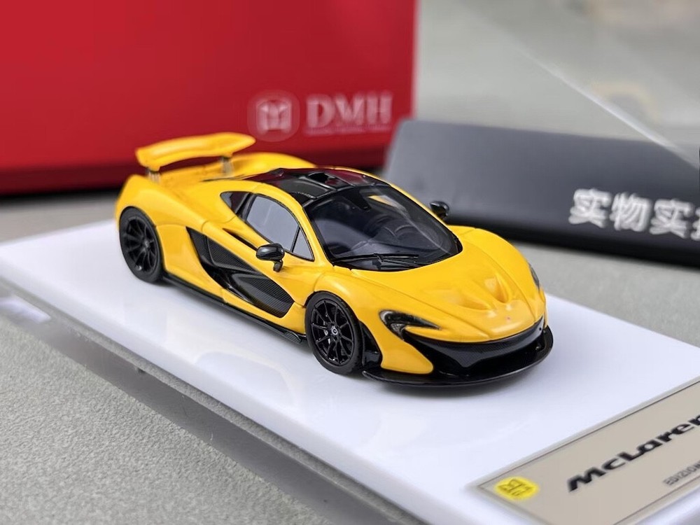DMH 1:64 Yellow P1 Super Racing Sports Model Diecast Resin Car Collection