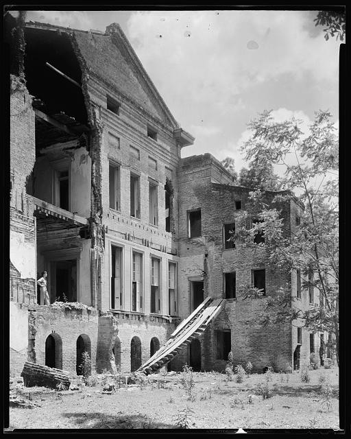 Photo:White Castle Louisiana Belle Grove 1938 Rear View Plantation Mansion