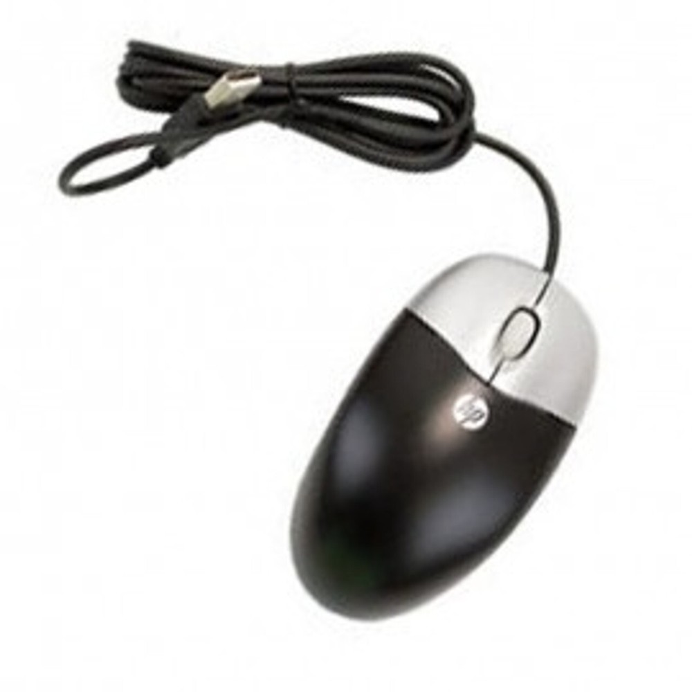 HP Black USB Optical Scroll Mouse with Smooth Navigation - Model 674316-001