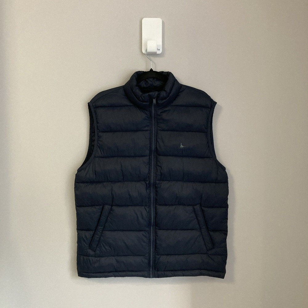 Jack Wills Gilet Mens Nylon Bodywarmer Puffer Padded Medium Blue Insulated