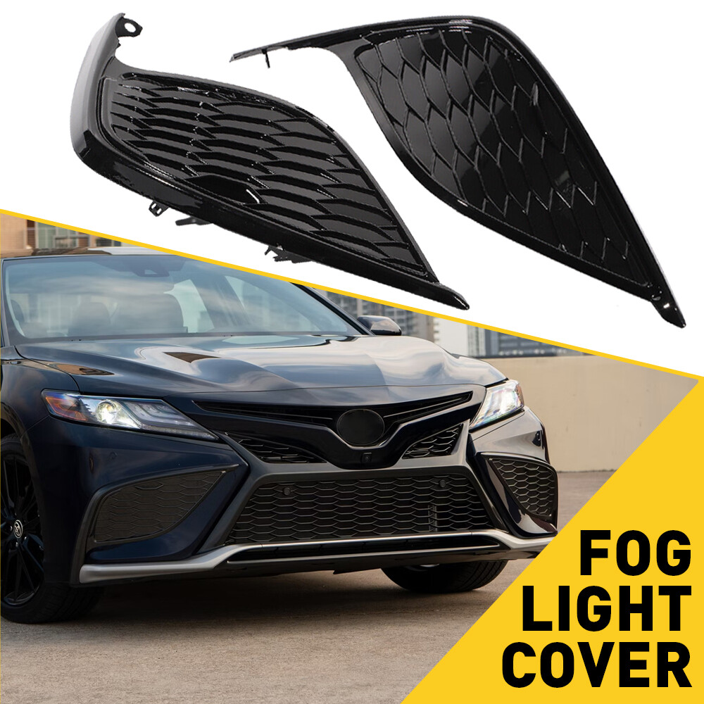 2 Front Bumper Fog Light Bezel Cover for 2021-2023 Toyota Camry SE XSE TO1039243