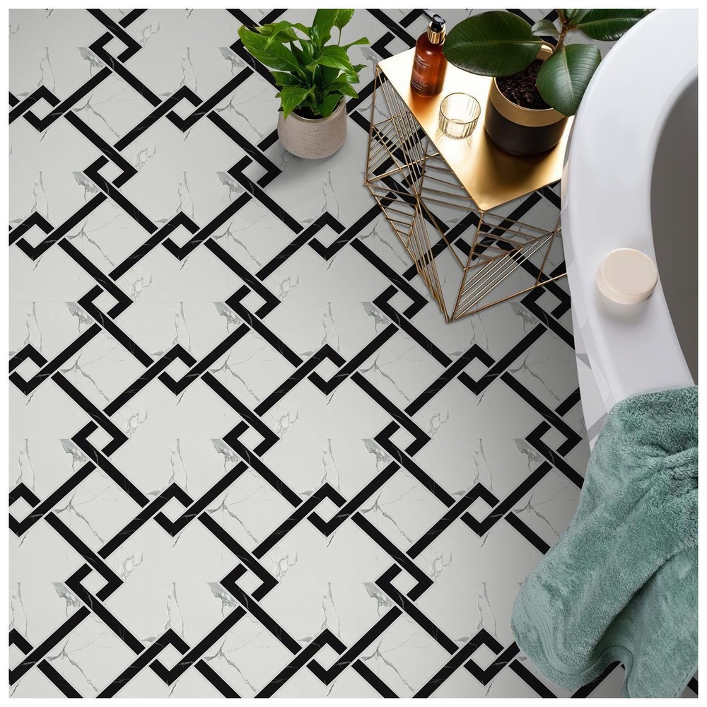 20-Pack Peel & Stick Vinyl Floor Tiles - 11.8x11.8 Inch Waterproof DIY Flooring
