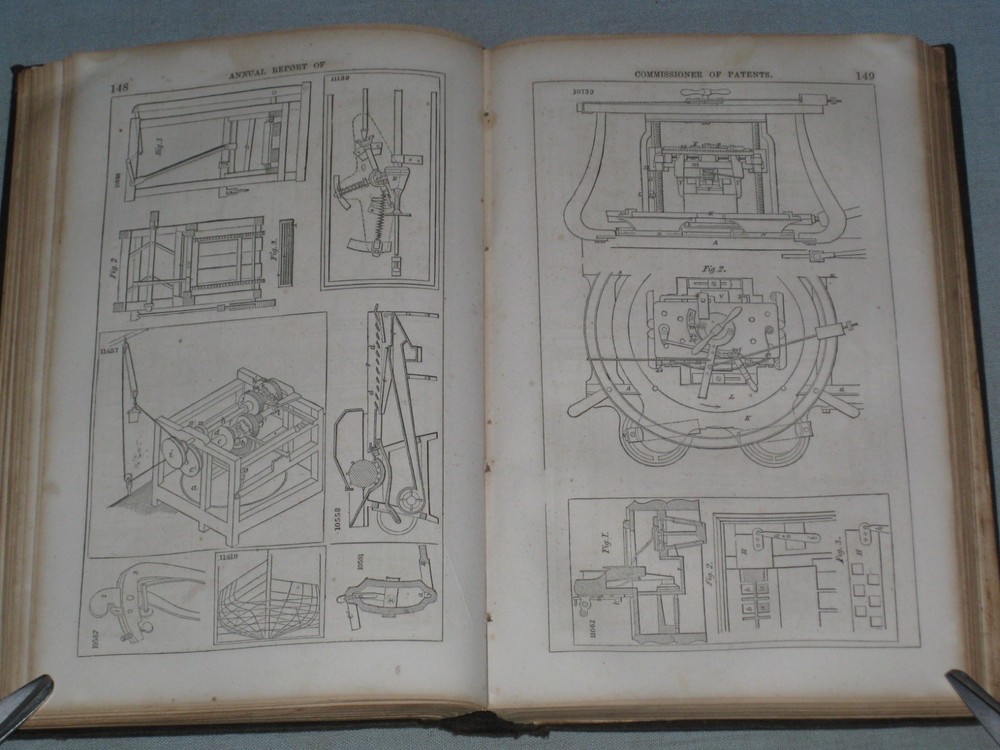 1855 Book  Report Of The Commissioner Of Patents For 1854 Arts & Manufactures Ii